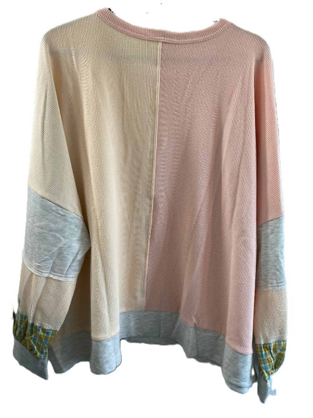 1XL HAPTICS Colorblock Oversized Pullover Top, Long Sleeve, NWOT - Picture 2 of 4